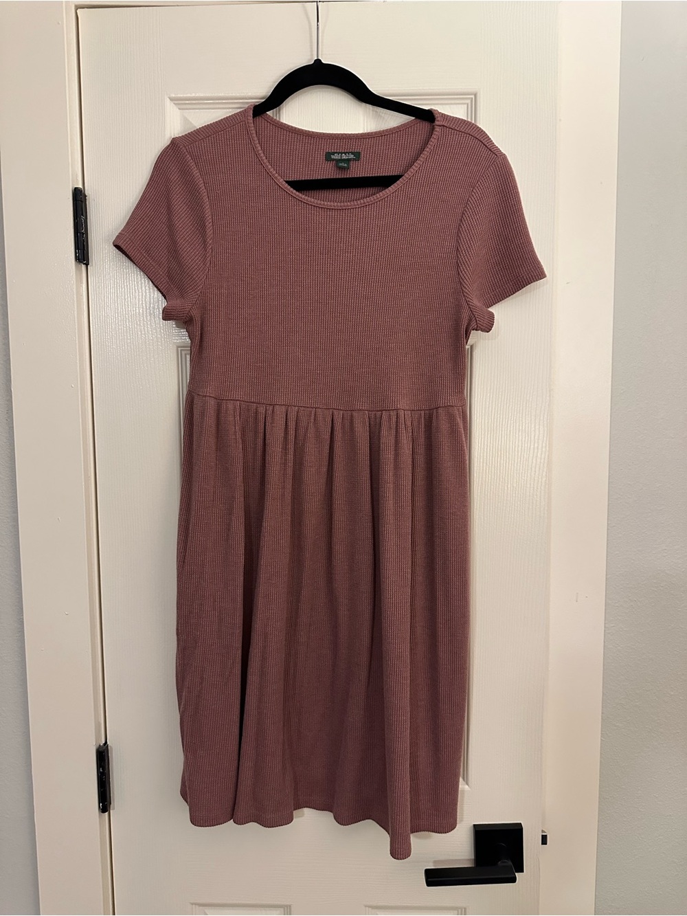 wild fable Mauve Ribbed Mini Dress